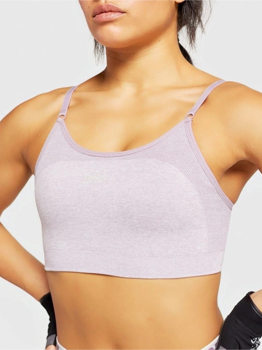 GYMSHARK Vital Seamless Sports Bra Pink Medium